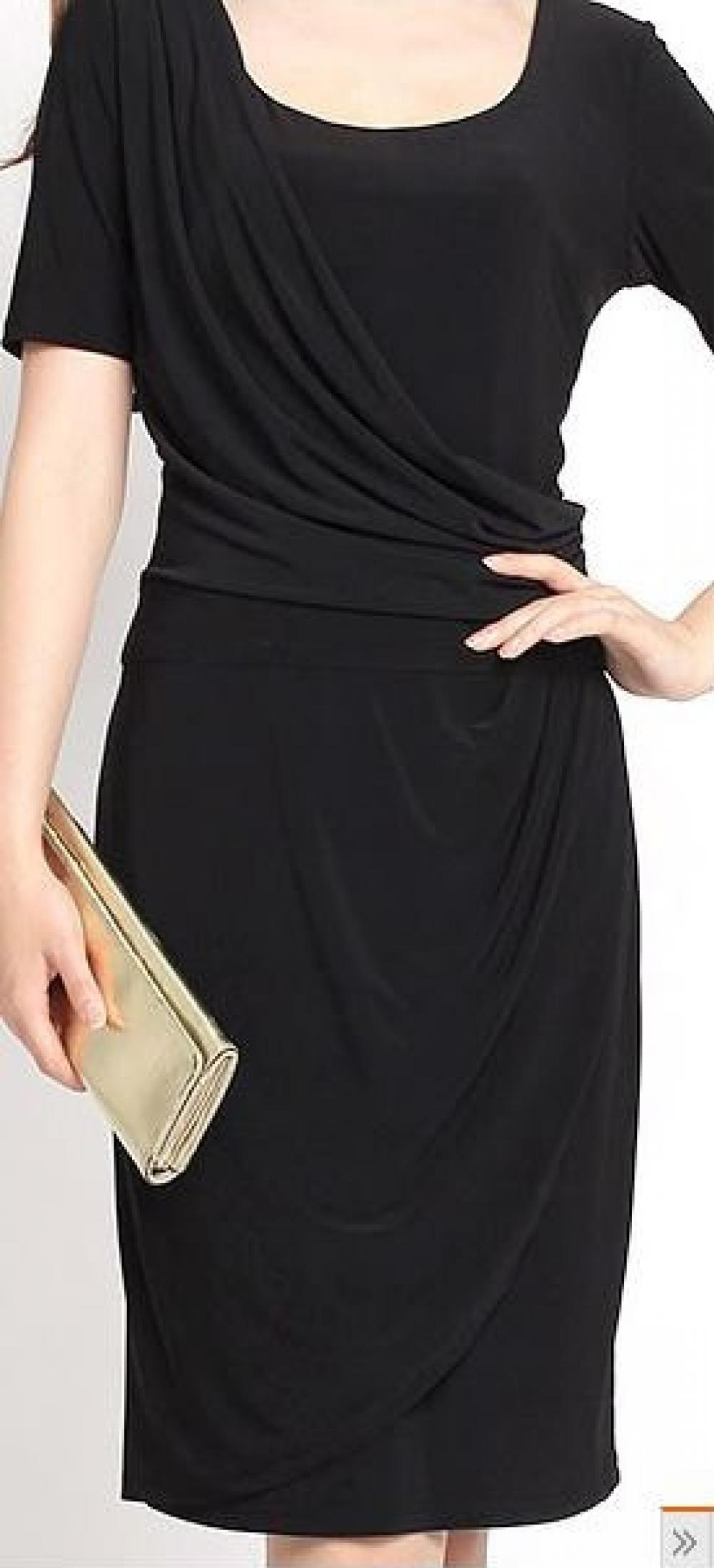 Short Sleeve Round Neck Wrap Dress