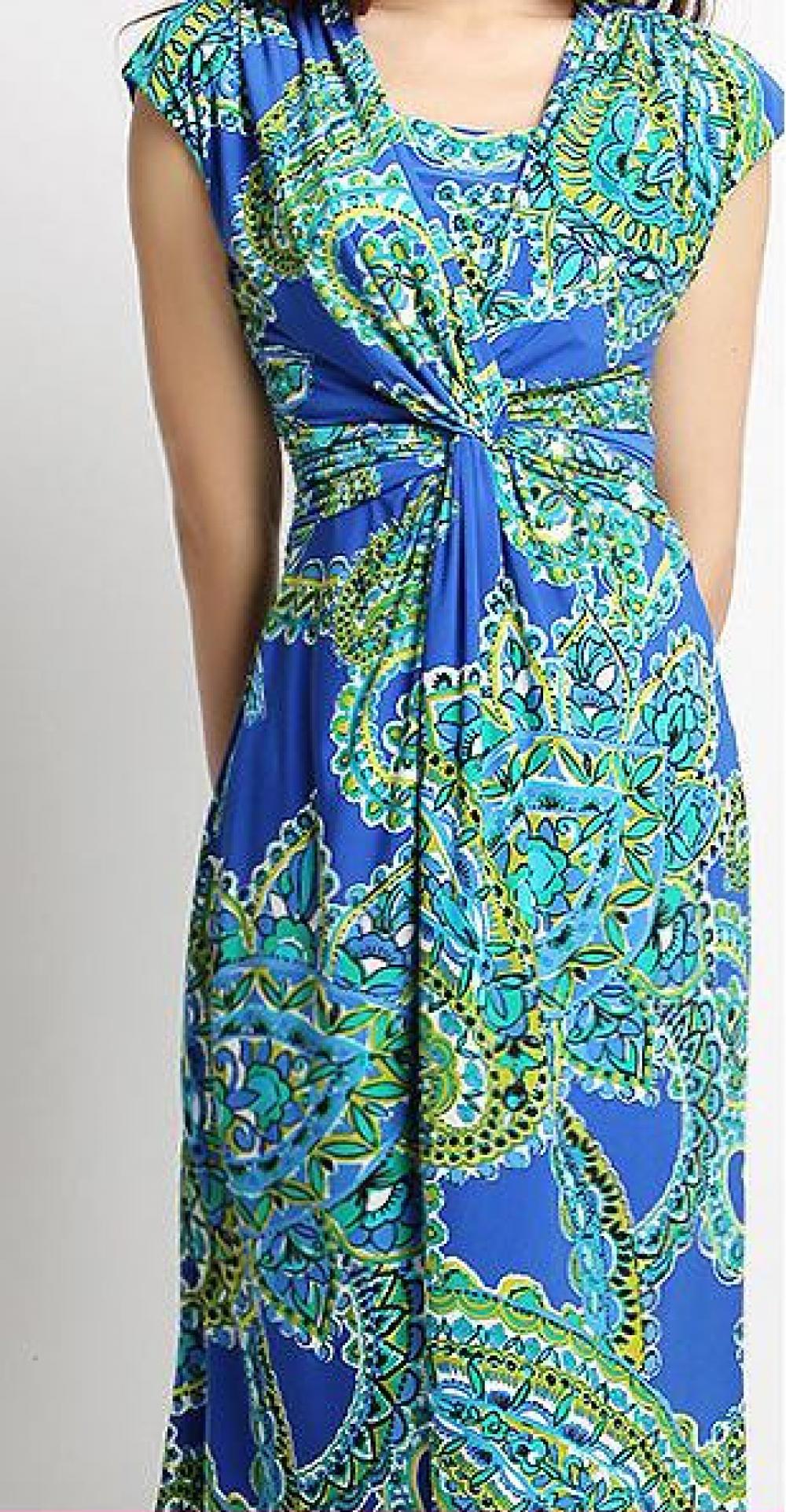 Sleeveless Front Twisted Wrap Dress