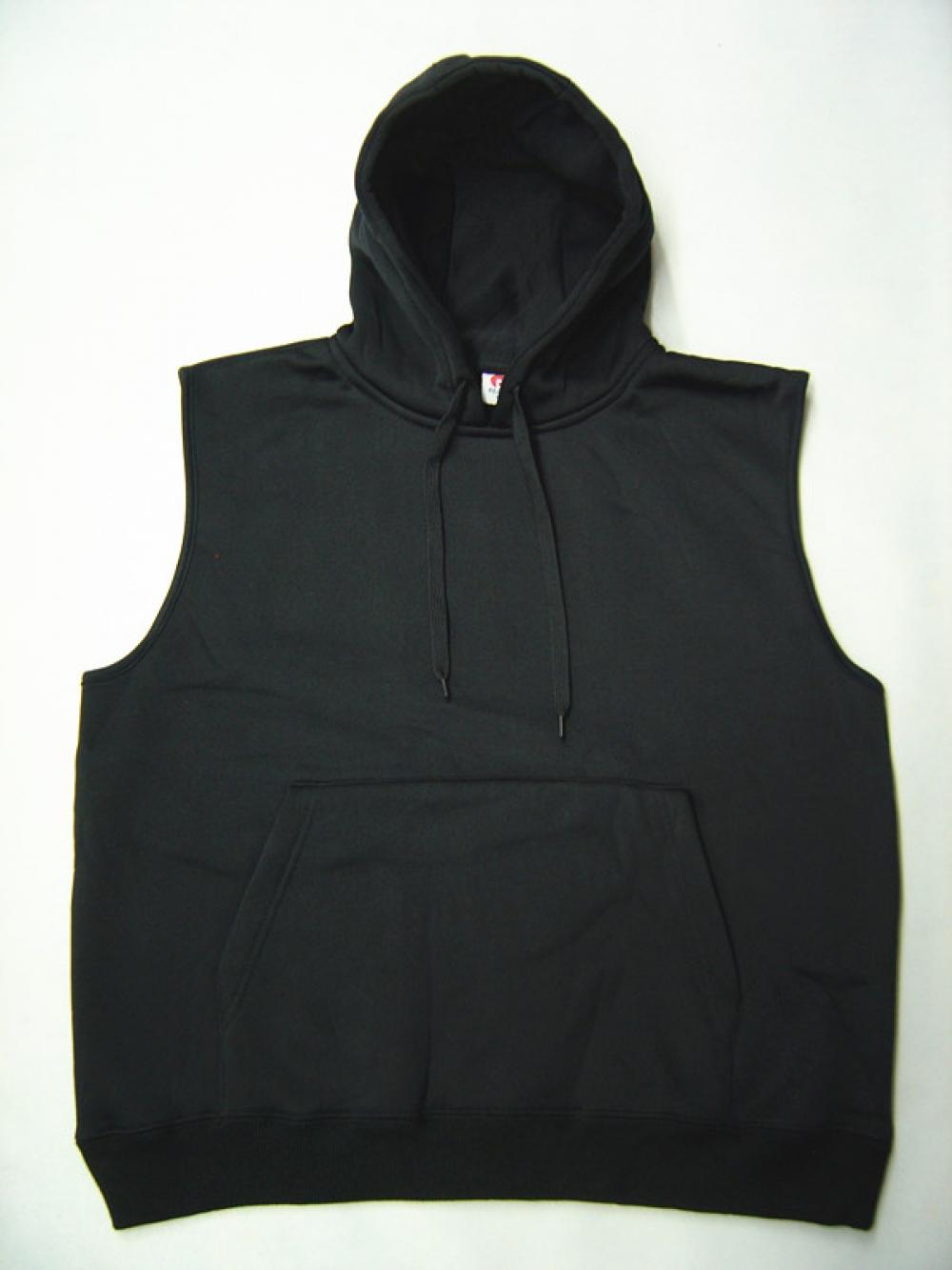 Plain Color Sleeveless Pull Over Hoody