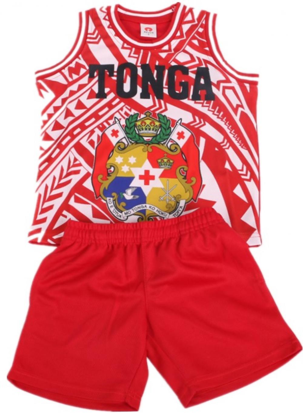 Kids Basketball Set - Tonga Print #001