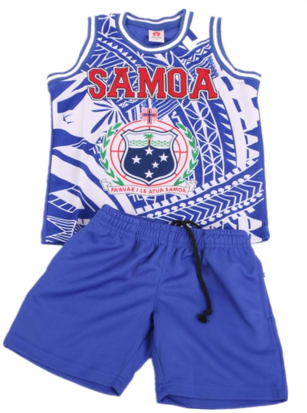 Kids Basketball Set - Samoa Print #001